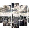 New York Skyline Canvas Black and White Wall Art (Photo 3 of 20)