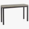 Parsons Black Marble Top & Dark Steel Base 48X16 Console Tables (Photo 2 of 25)