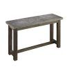 Parsons Grey Marble Top & Dark Steel Base 48X16 Console Tables (Photo 18 of 25)