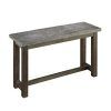 Parsons Concrete Top & Dark Steel Base 48X16 Console Tables (Photo 2 of 25)