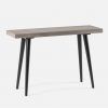 Parsons Black Marble Top & Dark Steel Base 48X16 Console Tables (Photo 7 of 25)