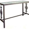 Roman Metal Top Console Tables (Photo 19 of 25)