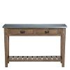 Roman Metal Top Console Tables (Photo 4 of 25)