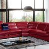 Red Leather Sectional Couches (Photo 2 of 10)
