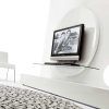 Glossy White Tv Stand Nelly Modern White Glossy Tv Stand. Fino pertaining to Recent Modern White Tv Stands (Photo 4150 of 7825)