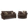 Chocolate Brown Leather Tufted Swivel Chairs (Photo 17 of 25)