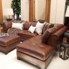 2Pc Maddox Left Arm Facing Sectional Sofas With Chaise Brown (Photo 6 of 15)