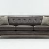 Caressa Leather Dark Grey Sofa Chairs (Photo 8 of 25)