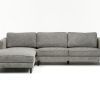 Aquarius Dark Grey 2 Piece Sectionals With Raf Chaise (Photo 2 of 25)