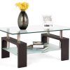 Wood Tempered Glass Top Coffee Tables (Photo 4 of 15)
