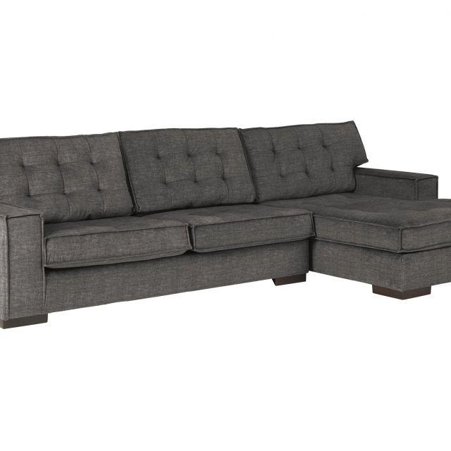 Top 15 of 2pc Burland Contemporary Sectional Sofas Charcoal