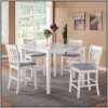 Jaxon Grey 5 Piece Extension Counter Sets With Fabric Stools (Photo 5 of 25)