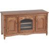 Tv Cabinets : Oldbury Large Rustic Oak Tv Unit With Glass pertaining to 2018 Oak Tv Cabinets (Photo 4029 of 7825)