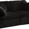 Black Velvet 2-Seater Sofa Beds (Photo 11 of 15)