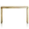Parsons Travertine Top & Brass Base 48X16 Console Tables (Photo 1 of 25)