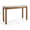 Parsons Grey Marble Top & Elm Base 48X16 Console Tables (Photo 1 of 25)