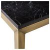 Parsons Black Marble Top & Brass Base 48X16 Console Tables (Photo 6 of 25)