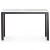 Parsons Travertine Top & Dark Steel Base 48X16 Console Tables (Photo 4 of 25)