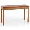 Parsons Travertine Top & Elm Base 48X16 Console Tables (Photo 16 of 25)