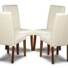 Cream Leather Dining Chairs (Photo 8 of 25)