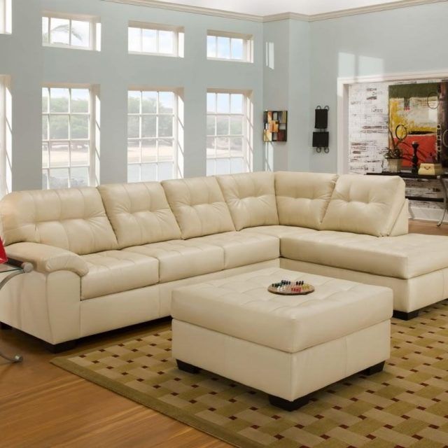 22 Inspirations Cream Sectional Leather Sofas