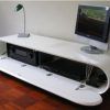 White Oval Tv Stands (Photo 2 of 20)