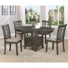 Jaxon 5 Piece Round Dining Sets With Upholstered Chairs (Photo 14 of 25)