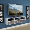 Hannu Tv Media Unit White Stands (Photo 5 of 15)