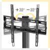 Rfiver Universal Floor Tv Stands Base Swivel Mount With Height Adjustable Cable Management (Photo 6 of 15)