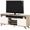 South Shore Evane Tv Stands With Doors in Oak Camel (Photo 12 of 15)