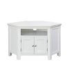 2017 White Corner Tv Cabinets for Nice Solid Wooden Corner Tv Stand Or Storage Unit In White - Unique (Photo 7041 of 7825)