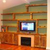 Wide Tv Stands Entertainment Center Columbia Walnut/Black (Photo 2 of 15)