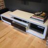 Modern White Lacquer Tv Stands (Photo 19 of 20)