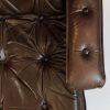 Chocolate Brown Leather Tufted Swivel Chairs (Photo 24 of 25)