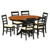 Chandler 7 Piece Extension Dining Sets With Wood Side Chairs (Photo 11 of 25)