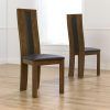 Dark Brown Leather Dining Chairs (Photo 21 of 25)