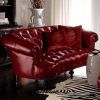 Dark Red Leather Couches (Photo 11 of 20)