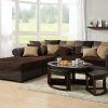 Chocolate Brown Sectional (Photo 3 of 15)