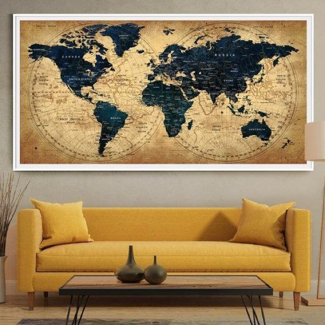 Top 20 of Large Map Wall Art