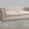 Tufted Leather Chesterfield Sofas (Photo 7 of 20)