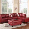 Dark Red Leather Couches (Photo 8 of 20)