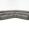 Clyde Grey Leather 3 Piece Power Reclining Sectionals With Pwr Hdrst & Usb (Photo 11 of 25)