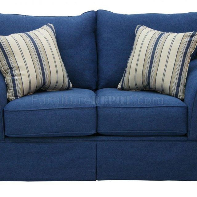 Top 20 of Blue Denim Sofas