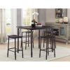 Mysliwiec 5 Piece Counter Height Breakfast Nook Dining Sets (Photo 13 of 25)