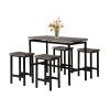 Denzel 5 Piece Counter Height Breakfast Nook Dining Sets (Photo 2 of 25)