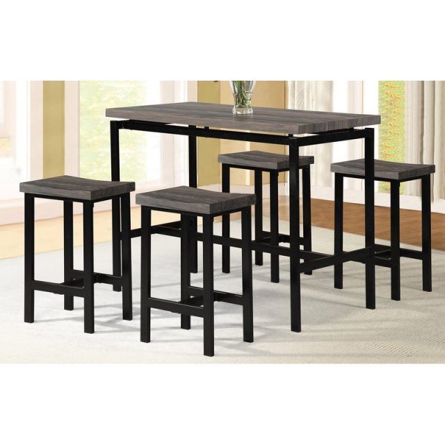 25 Ideas of Denzel 5 Piece Counter Height Breakfast Nook Dining Sets