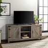 Modern Farmhouse Fireplace Credenza Tv Stands Rustic Gray Finish (Photo 15 of 15)