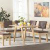 30-Inch Square Natural/ White 3-Piece Dining Set with regard to 3 Piece Breakfast Dining Sets (Photo 7662 of 7825)