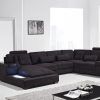 Black Fabric Sectional (Photo 6 of 15)