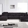 Black Fabric Sectional (Photo 4 of 15)